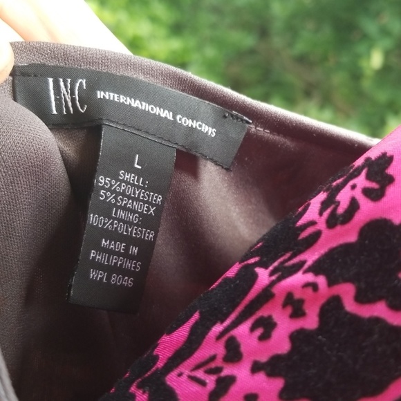 Inc International Taupe and Peach Sleeveless Dress - Picture 3 of 3